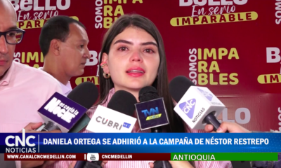 CNC Noticias Daniela Ortega Se Adhirió A La Campaña De Néstor Restrepo