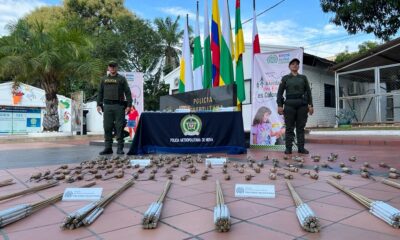 Policía Incauta 250 Kilos de Pólvora Destinada para Noche de Velitas en Neiva