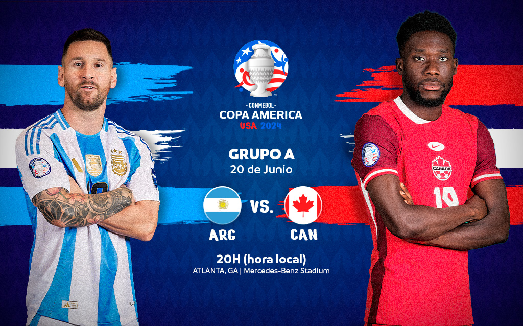 Argentina vs. Canadá- un duelo de titanes para abrir la Copa América 2024